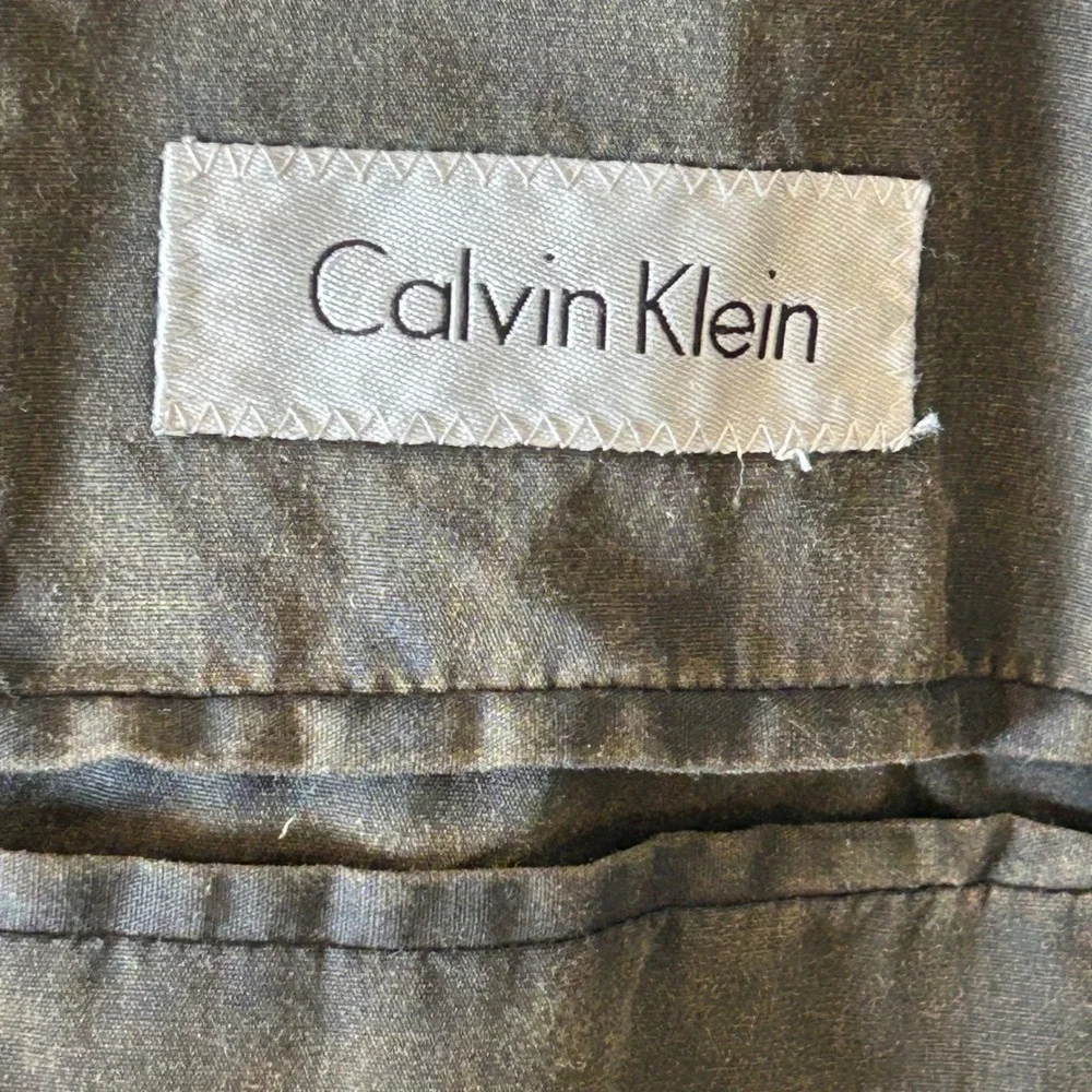 Calvin Klein Mens 44L Brown Velvet Blazer Sport Coat Cotton 2 Button Jacket NWT